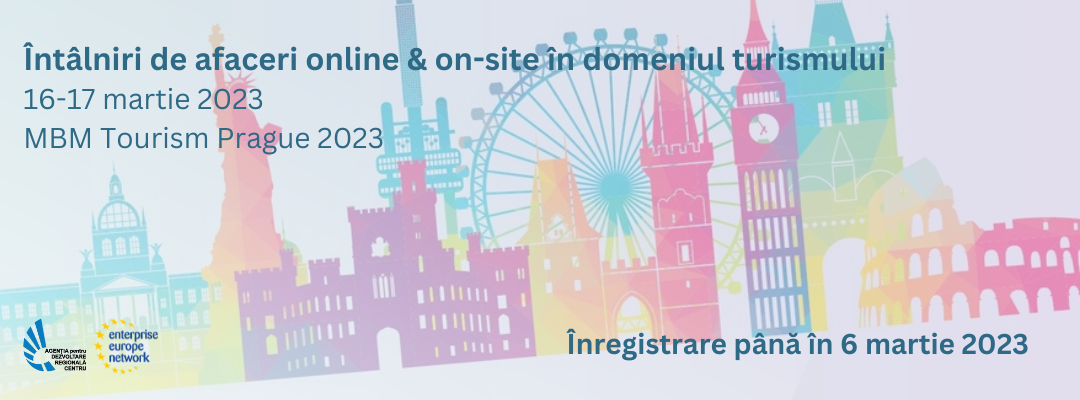 MBM Tourism Prague 2023 |16 – 17 Martie 2023 | Eveniment de afaceri online & on-site dedicat companiilor active în domeniul turismului