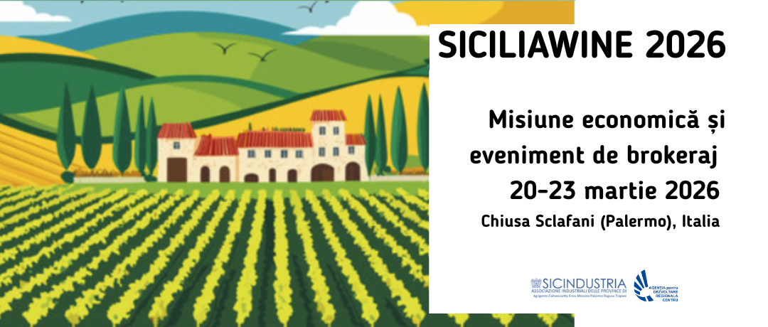 Misiune economică și eveniment de brokeraj SICILIAWINE 2026