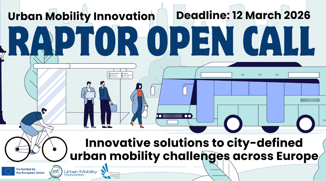RAPTOR 2026 – Oportunitate finanțare IMM-uri pentru inovație în mobilitate urbană