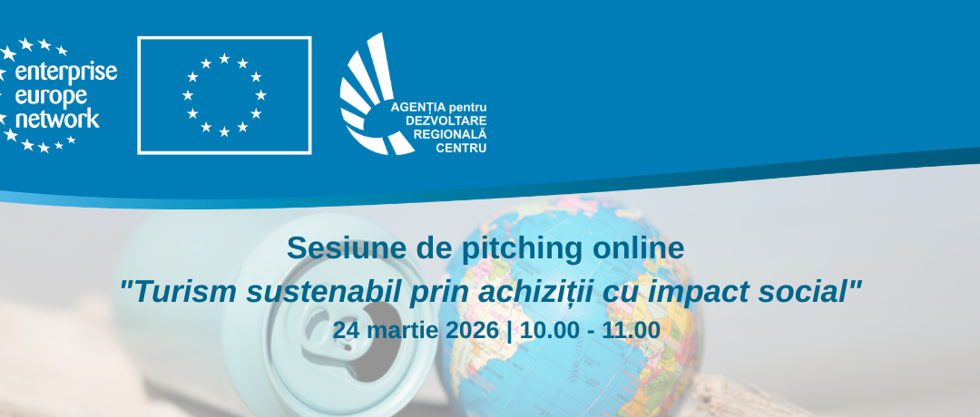 Sesiune de pitching online – Turism sustenabil prin achiziții cu impact social